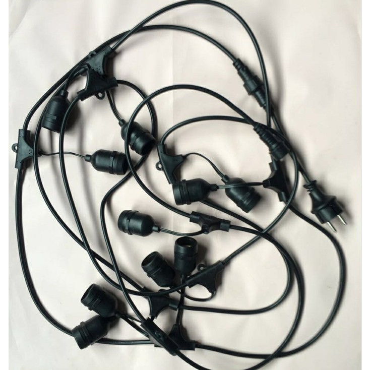 Kabel Fitting Gantung Lampu Outdoor Lampu Dekor Hias 20 Meter 20m