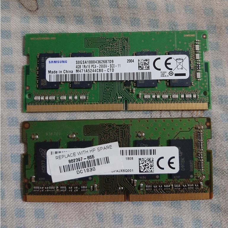 Ram Laptop Sodimm Memory 4GB DDR4 2666 MHz 21300