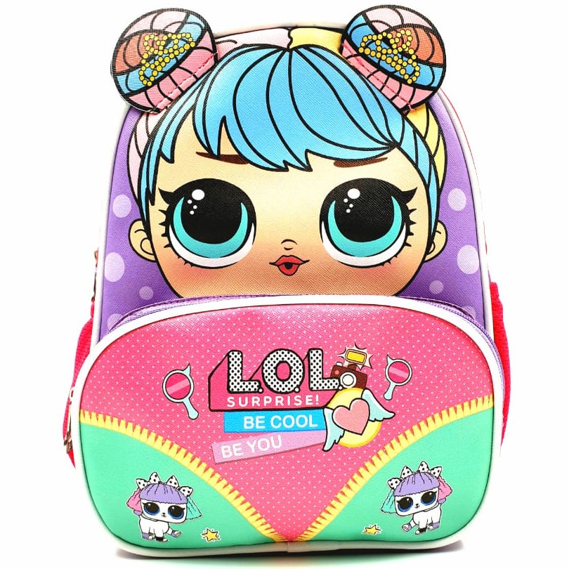 BAJ TAS SEKOLAH RANSEL ANAK 3D 3 DIMENSI PREMIUM TK PAUD PG LOL MICKEY HELLO KITTY DORAEMON BE TA005