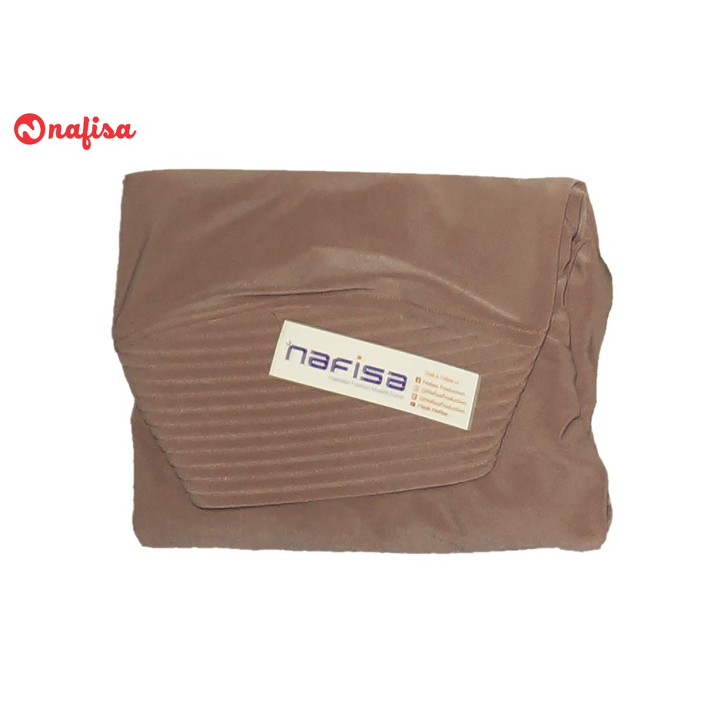 Jilbab Instan Syari Bergo Nafisa Santuzza | Hijab Bergo Panjang Premium Kerudung Pet Instan Jumbo-Milo