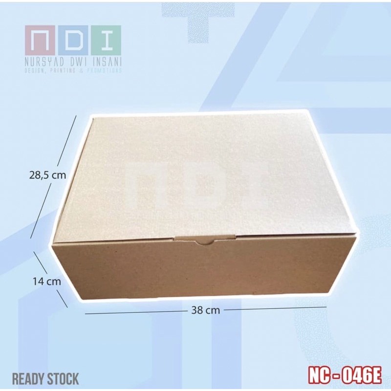

DUS BOX CORRUGATED 1 PAK (ISI 20pcs) Uk. 38x28.5x14cm