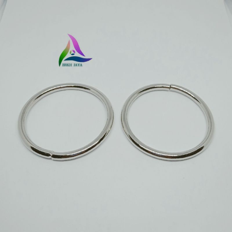 RING O BULAT BESI UKURAN 6 CM TEBAL NIKEL