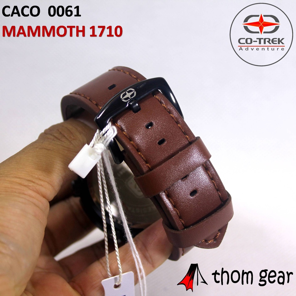 Thomgear Jam Tangan Cotrek Co Trek Co-Trek Mammoth Survival 550 CACO 0061 Pria Sport Adventure Military Tactical Olahraga Analog Digital Strap Kulit Asli Genuine Leather Thomgear Paiton Probolinggo