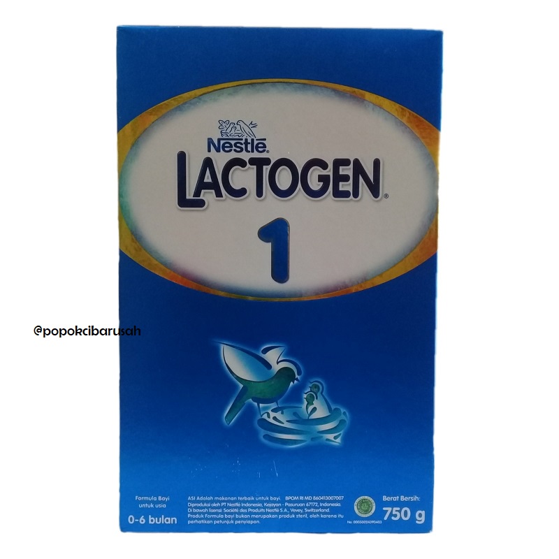 Lactogen 1 Usia 0-6 Bulan 750gr /Lactogen Usia 6-12 Bulan 750gr/popokcibarusah