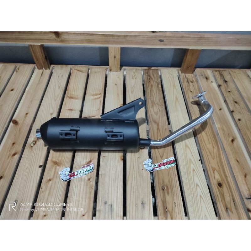 KNALPOT BEAT SCOOPY COPY CMS (LEHER STANDAR PATEN & SLIP ON) by zrc-3