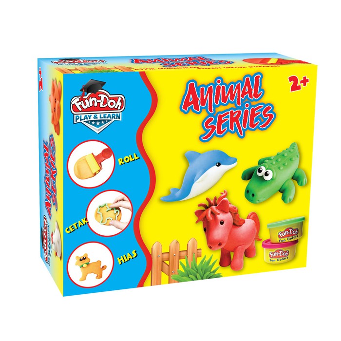 Fun Doh Lilin Mainan Dan Cetakan - Animal Series / Seri Binatang