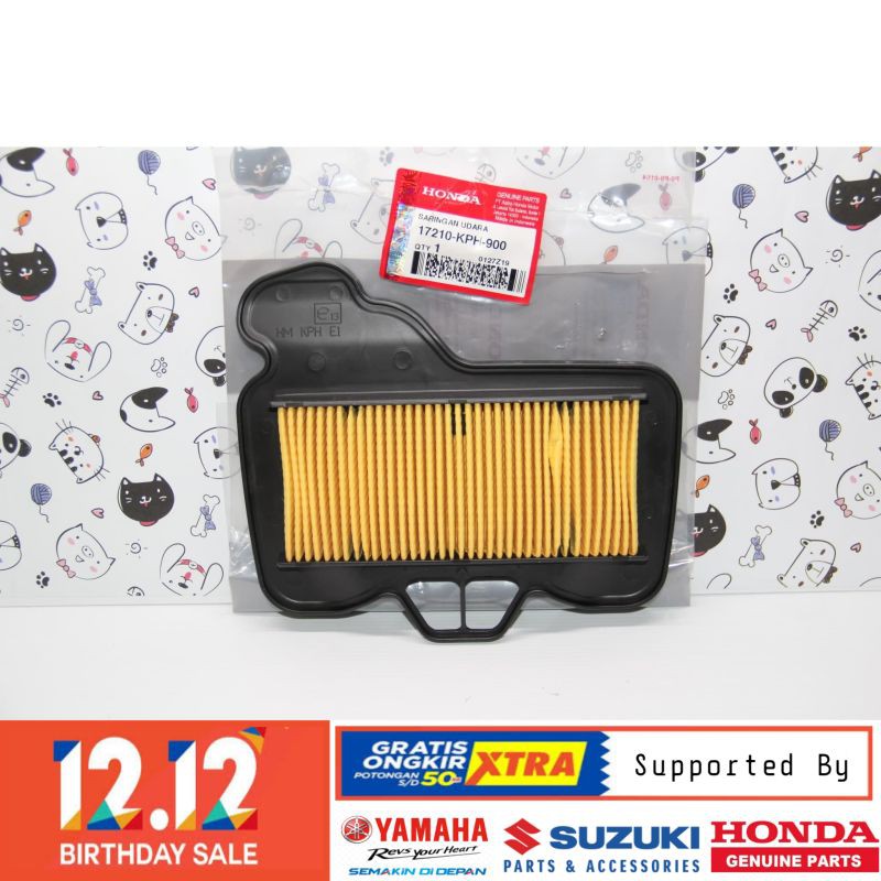 DIJAMIN ASLI SARINGAN BUSA FILTER UDARA HONDA SUPRA X 125 ORIGINAL BERKUALITAS