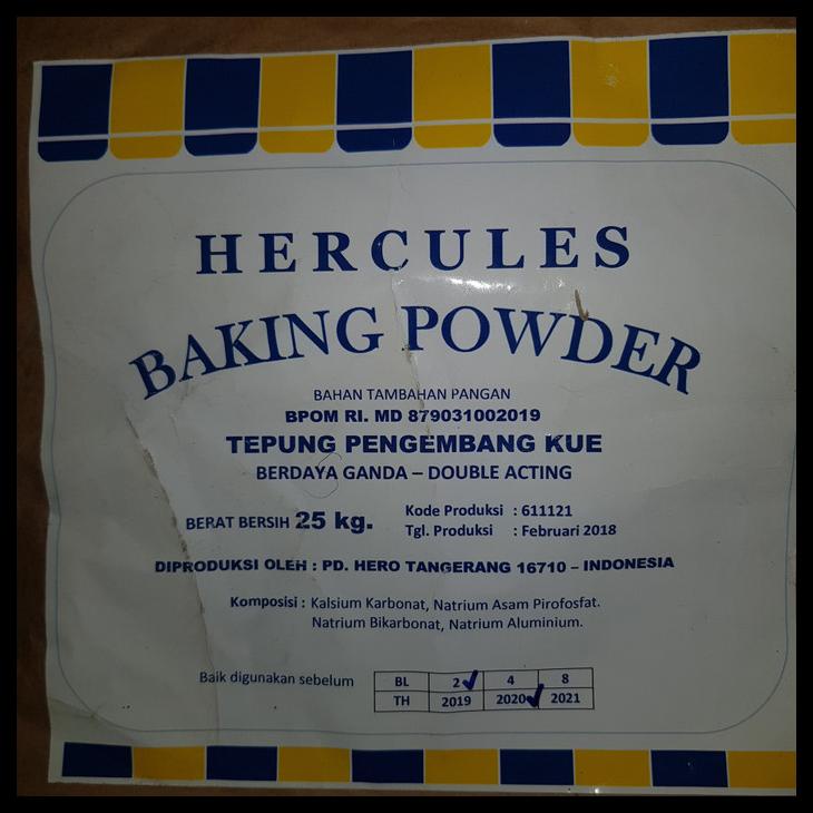 

BAKING POWDER HERCULES 1 KG DOUBLE ACTING KODE 816