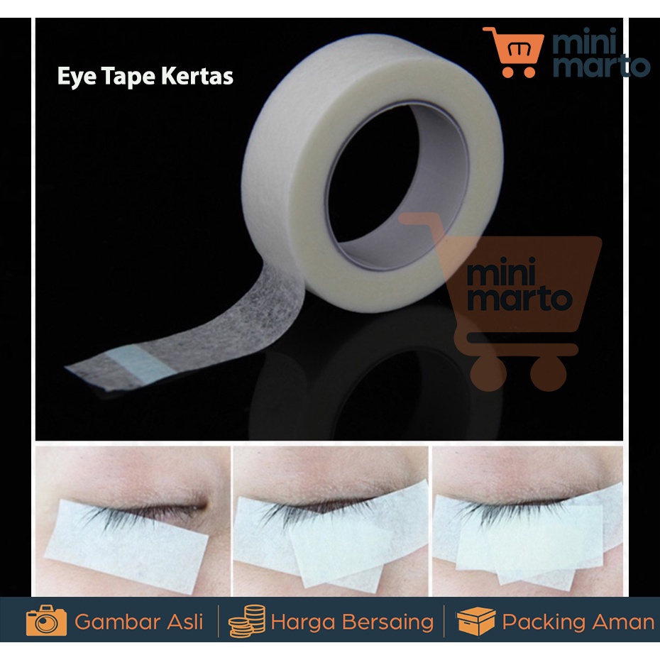 Eyetape Rolltape For Eyelash Extension Eyetape Plastic Eyetape Kertas Bulu Mata Sambung - Minimarto