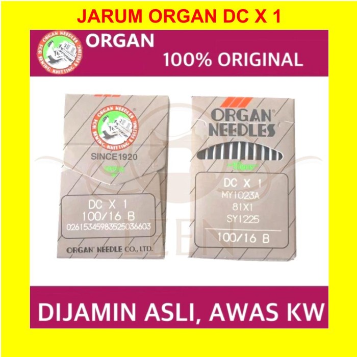 Jarum ORGAN Needle DC x 1 DCx1 ORI Obras Klasik / Industri LEEN - DCx1 no 11