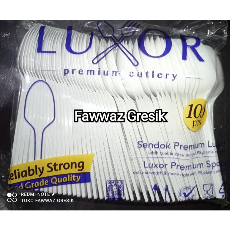 Sendok Makan Luxor Putih / Sendok Luxor Putih / Sendok Makan Plastik isi 100 pcs