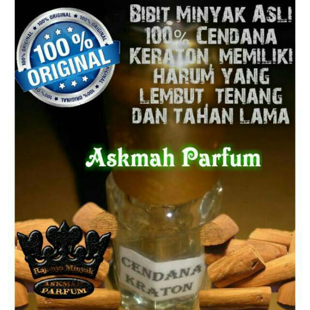 Bibit Minyak Cendana Keraton murni 100% asli non alkohol
