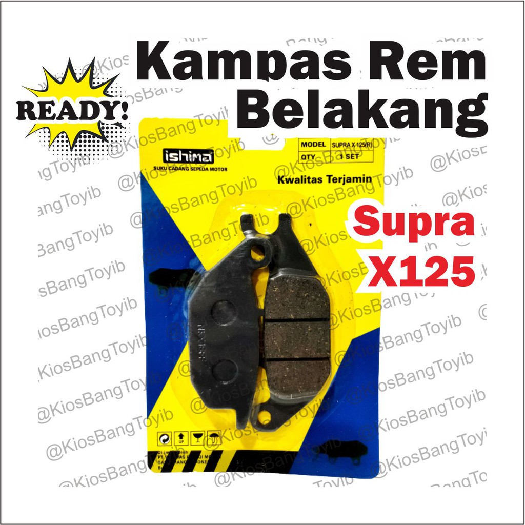 Kampas Rem Cakram Discpad Belakang Honda Supra X125/Tiger/Vixion New/Satria FU/Verza/Megapro ★ISHIMA