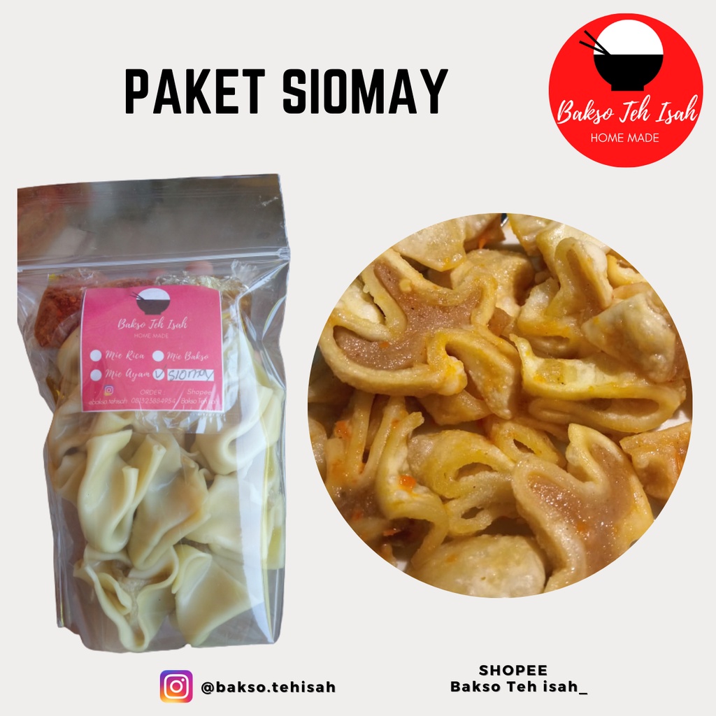

Siomay Vacuum (Bisa dikuah atau goreng)