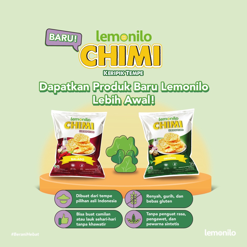 Lemonilo Chimi Keripik Tempe Renyah Enak Tanpa Bahan Pengawet 50 gram