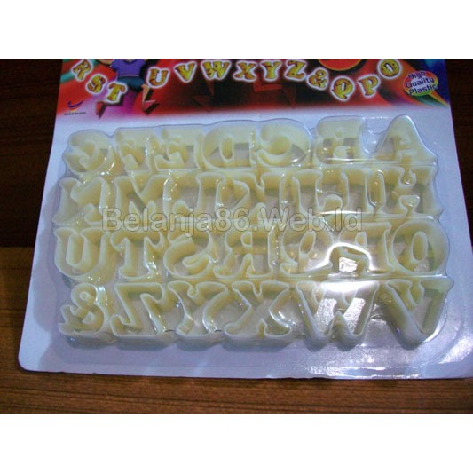 Alphabet Biscuit Cutter / Cetakan Huruf Alphabet / Abjad