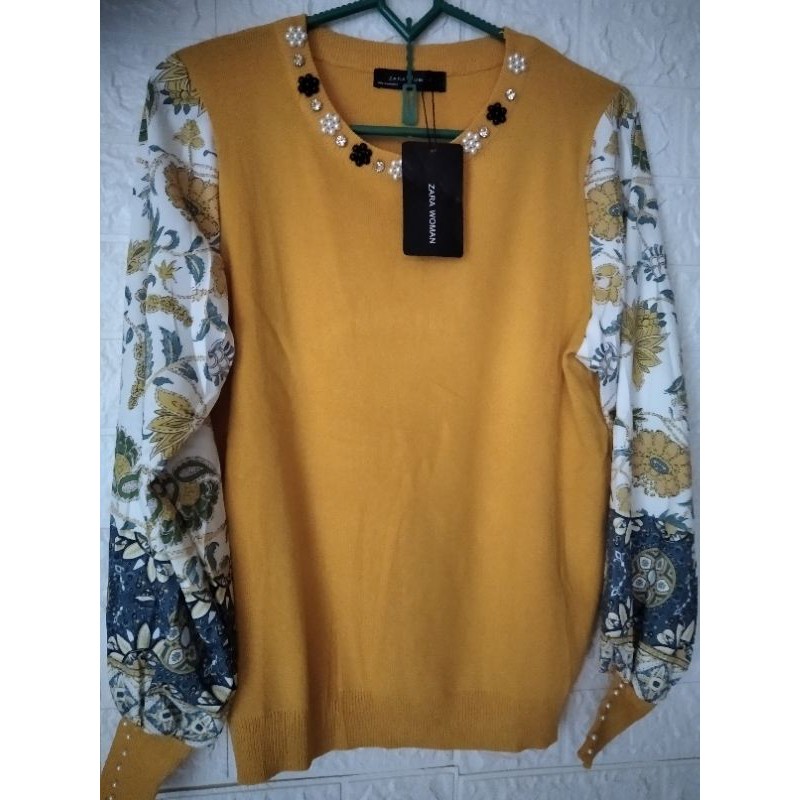 atasan rajut tag zara