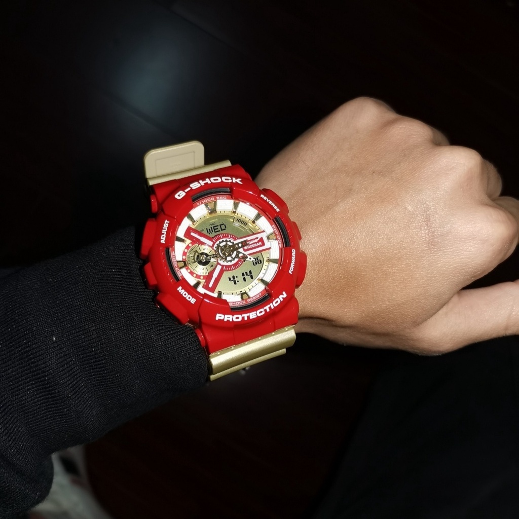 Jam Tangan Pria G-Shock GA-110CS-4AJF GA110 Iron Man Custom Watch