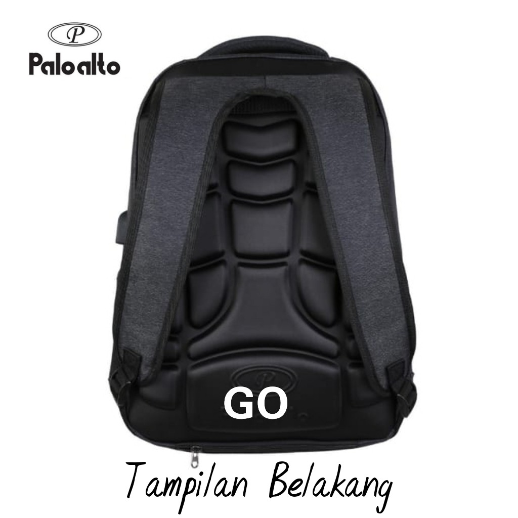 gof D PALO ALTO TAS LAPTOP Backpack Super Tas Sekolah Tas Kuliah Tas Ransel Plus Raincover