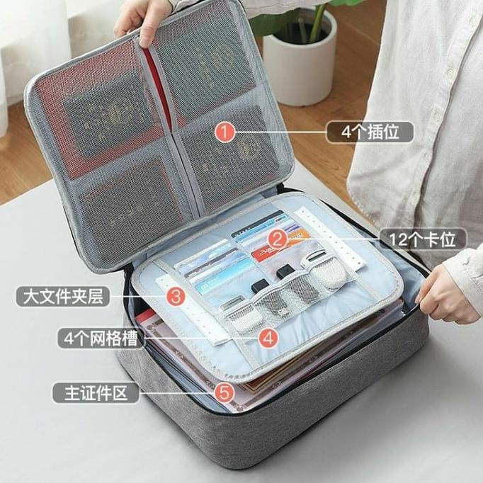 

[[COD]] Tas Dokumen Anti Air Dengan 3 Digit Password Travel Document Bag TERUJI Kode 1452