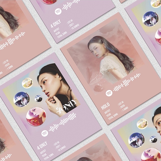 Kpop Spotify Poster A5 - Lee Hi