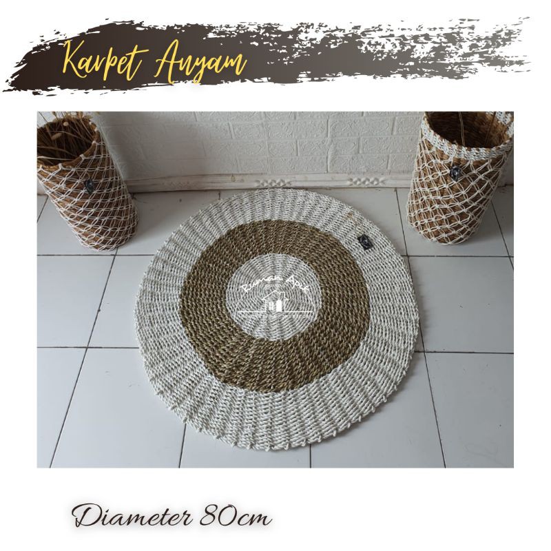 Karpet Anyam Seagrass 80cm
