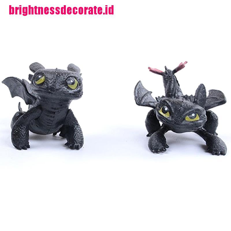 BrightID No Toothless Night Fury Dragon Family Animation Toys Doll Model Ornaments