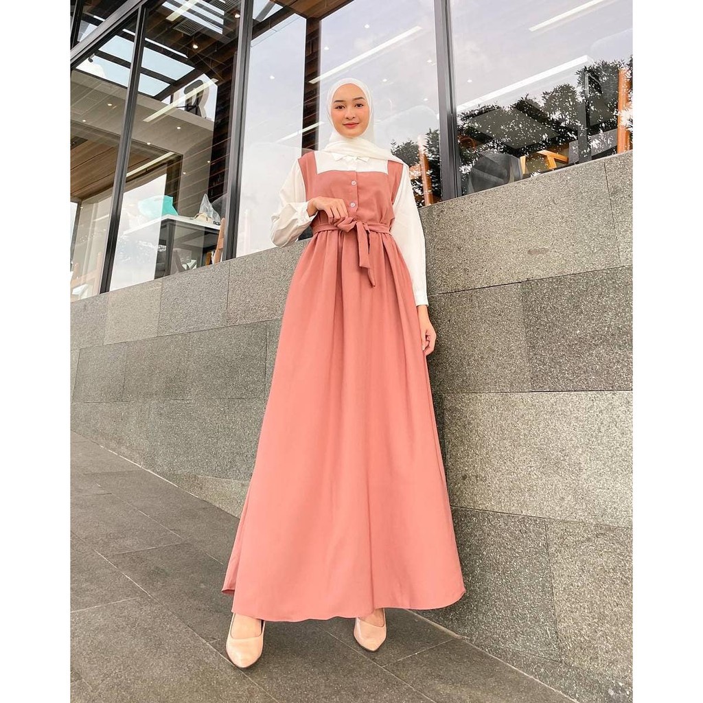 Ivon Dress Maxy l Gamis Terusan Wanita Muslim Fashion Terlaris