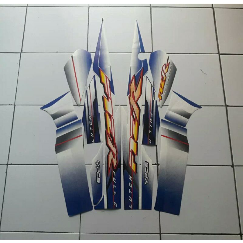 STRIPING FIZ R BIRU PUTIH 2003 STRIPING LIS BODY FIZ R 2003 BIRU PUTIH