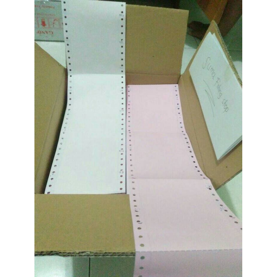 

Kertas Resi/Continous Form/Kertas Wartel 2 Ply 9,5 / 2 x 11 / 2 : 4