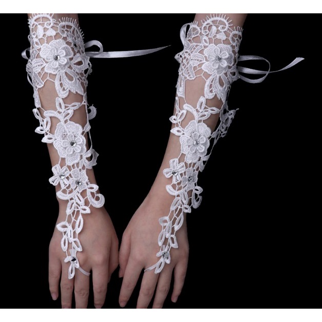 SR05 bridal gloves sarung tangan pengantin pesta party