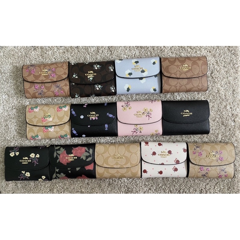 [Free bubble wrap]coach dompet mini lipet bunga kw semi premium