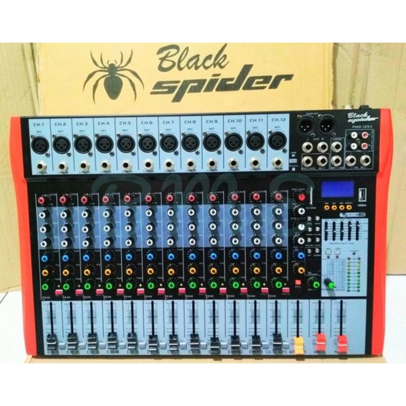 Mixer blackspider Pmx 1253 original 12 channel PMX 12532