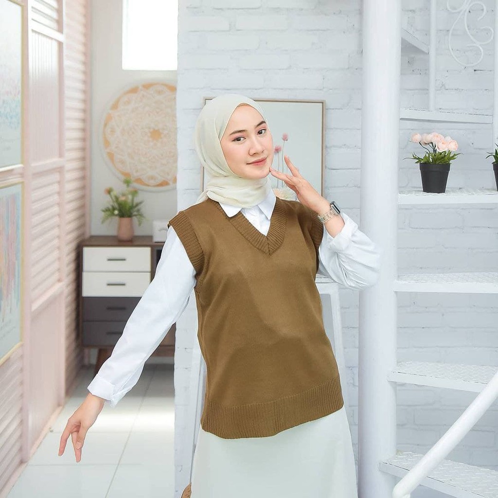 Nara Grosir - Villo Vest l Sweater Polos l Sweater Pria dan Wanita