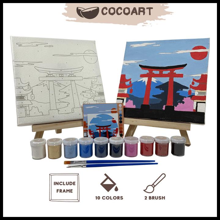 

Paint By Number Kit [ Japan ] - Cocoart.Id I Kanvas 20 X 20 Cm