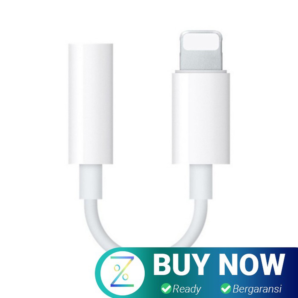 Kabel Lightning ke 3.5mm Headphone for iPhone 7/8/X - White