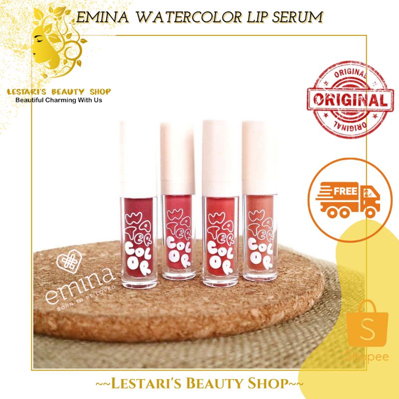 EMINA WATERCOLOR LIP SERUM 2gr / EMINA LIP SERUM / LIP TINT