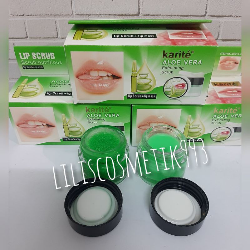 LIP SCRUB + LIP MASK ALOE VERA KARITE NO.95016 PERPC