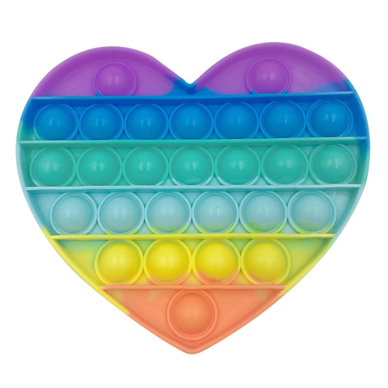 【Ready Stock】Color Push Bubble Gadgets Sensory Toys New Rainbow Titok popit mainan AMONG US Pop It Especially To Relieve Pressure Silicone Pressure Relief Toys Squeezes Feeling-8