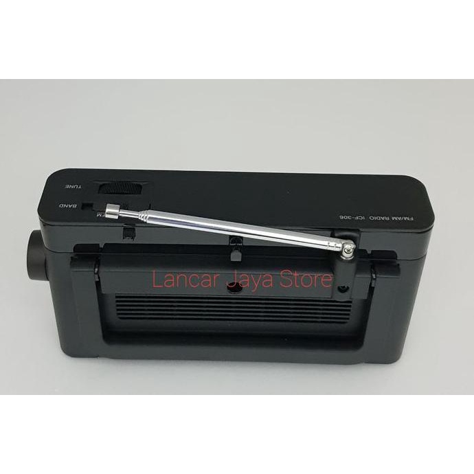 RADIO PORTABLE FM/AM SONY ICF-306 RADIO SONY ICF-306 HITAM - HITAM