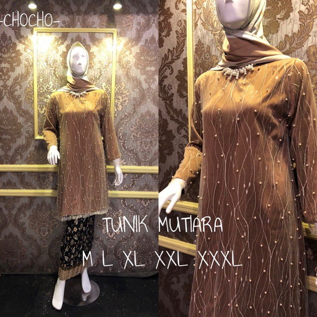 KEBAYA TUNIK MUTIARA / KEBAYA TUNANGAN / KEBAYA SYARI/ KEBAYA WISUDA