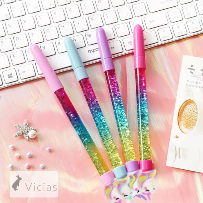 

PEN02 - PULPEN PENA IMPORT KARAKTER GEL GLITTER UNICORN