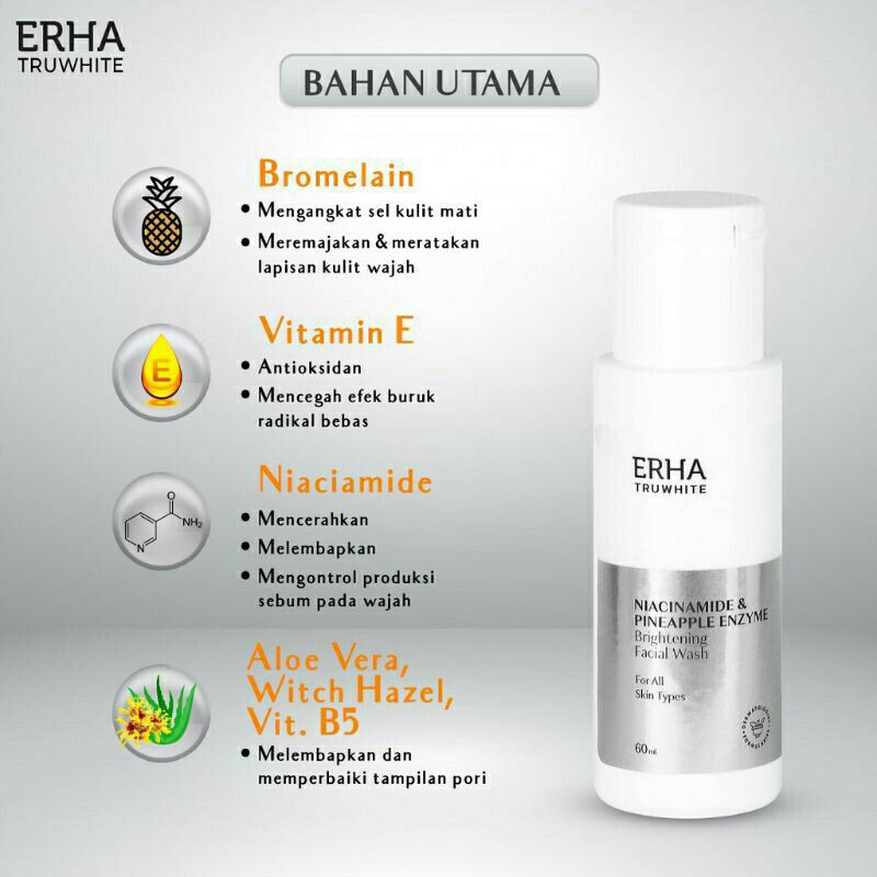 ERHA Truwhite Brightening Facial Wash