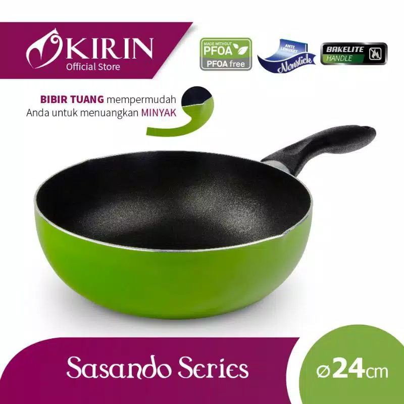 ORIGINAL KIRIN FRYPAN DEEP SASANDO SERIES 24CM