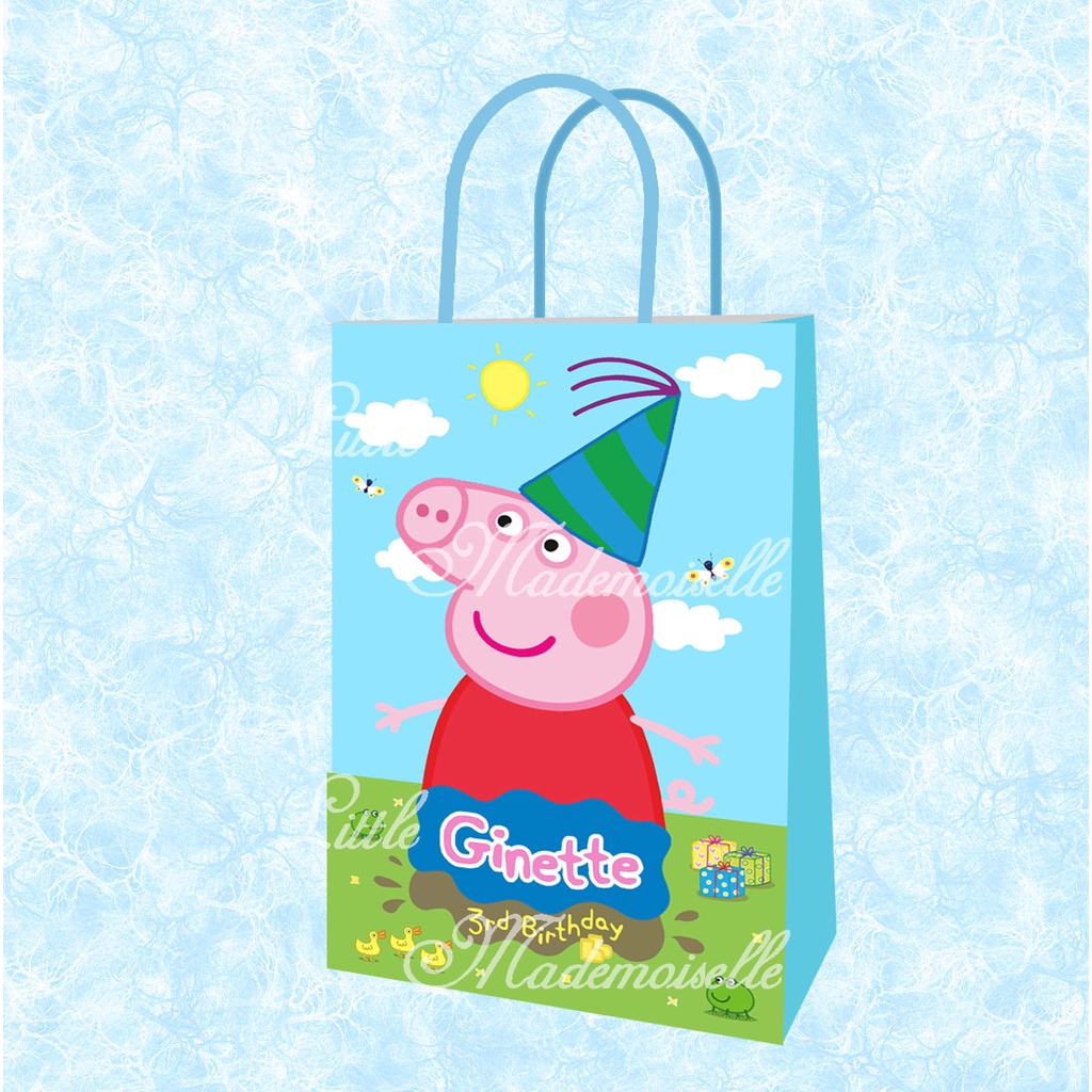 

Tas Ulang Tahun Anak / Goodie Bag Anak / Paper Bag Peppa Pig