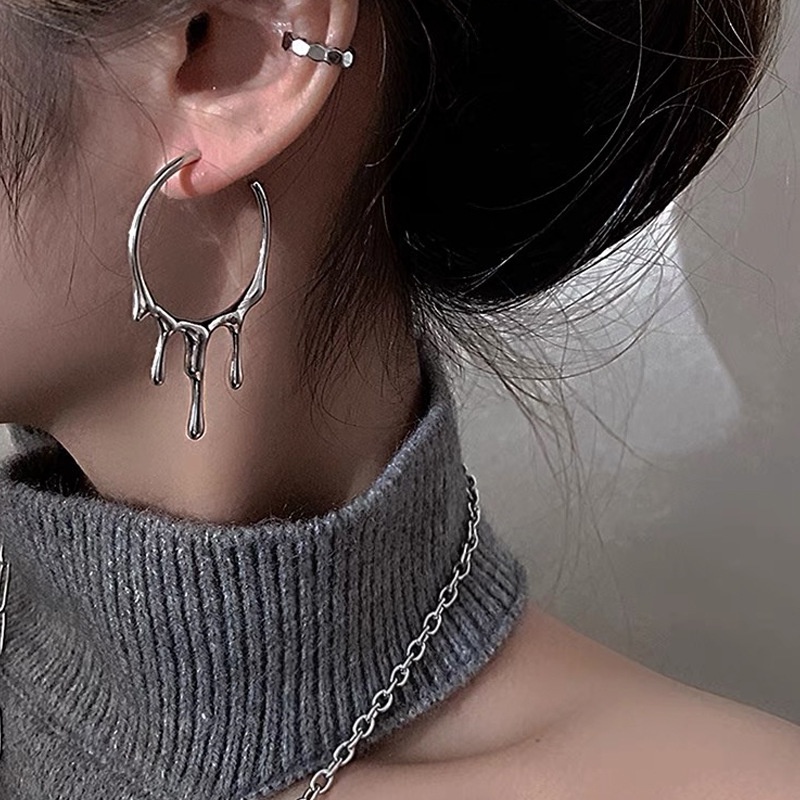 Anting Gantung Model Lava Drop Untuk Wanita