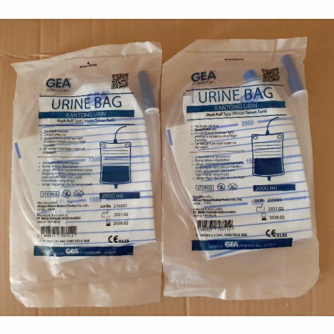 urine bag onemed / kantong urine kencing dewasa sterile 2000 ml