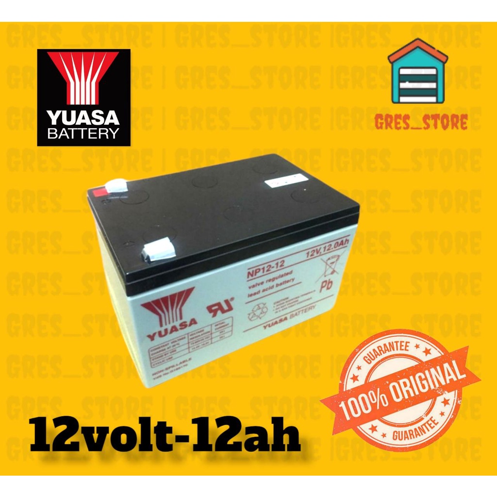 Aki Kering Yuasa NP12-12 Baterai Yuasa 12v 12ah Yuasa vrla 12 v 12 ah