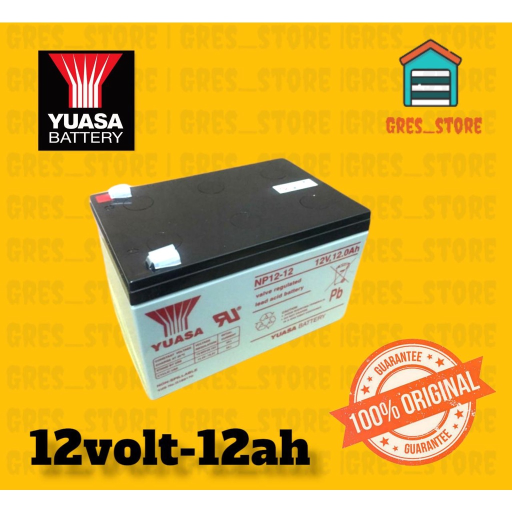 Jual Aki Kering Yuasa NP12-12 Baterai Yuasa 12v 12ah Yuasa Vrla 12 V 12 ...