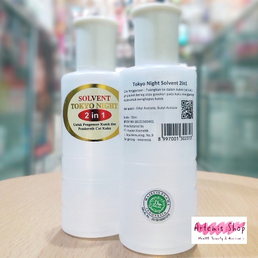 Tokyo Night Solvent 2in1 / Pembersih Kutek / Aseton 76 ml